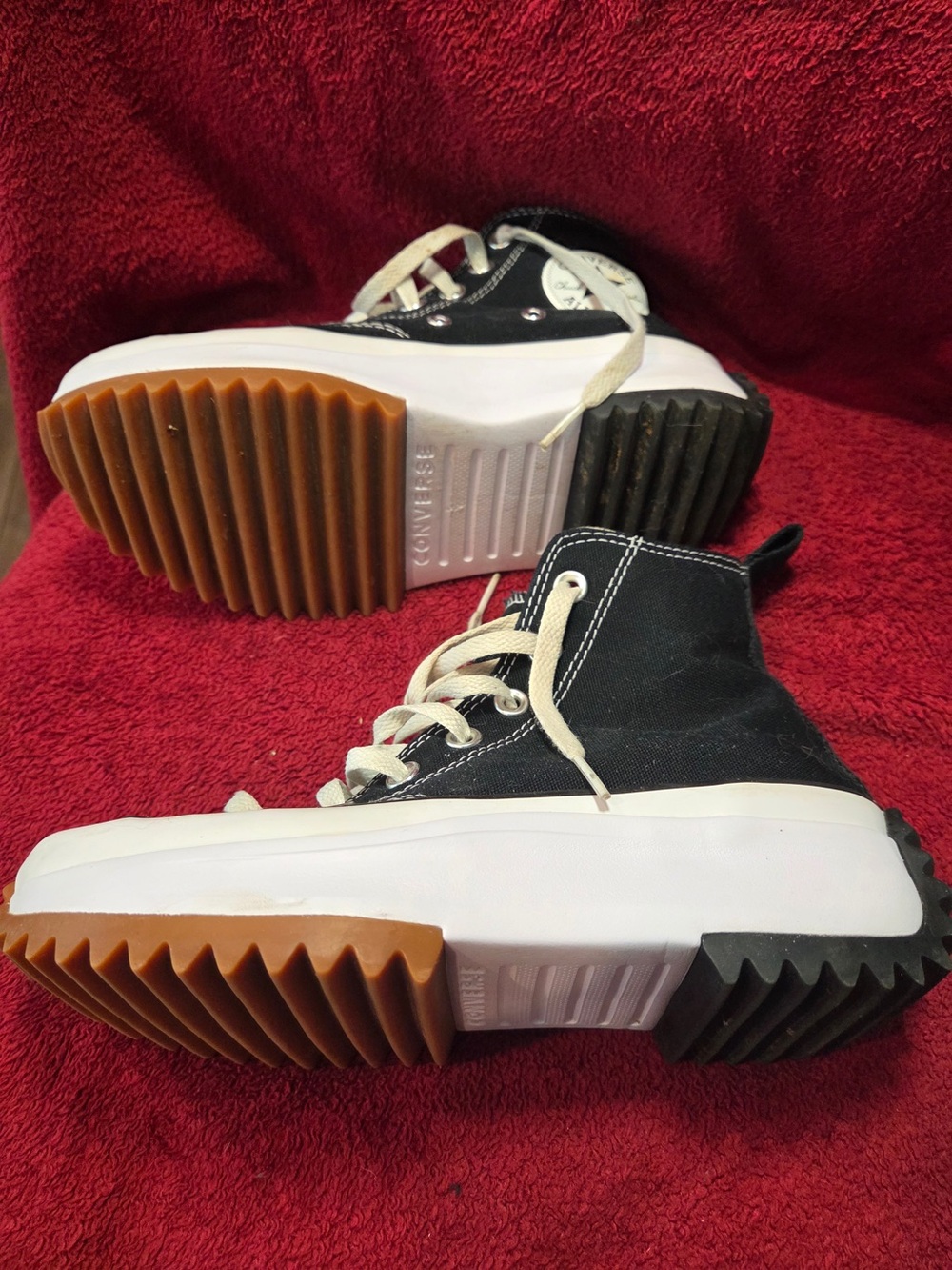 CONVERSE CHUCK TAYLOR ALL STAR RUN HIKE HI TOP PLATFORM SNEAKER - Picture 5 of 9